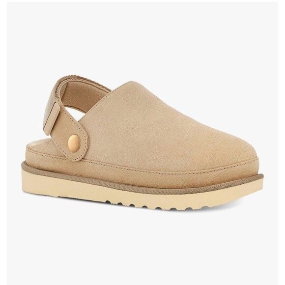 Clogs Slippers Women's Platform Mules with Strap Slip on Size 6 EU 37 Beige - Picture 1 of 14